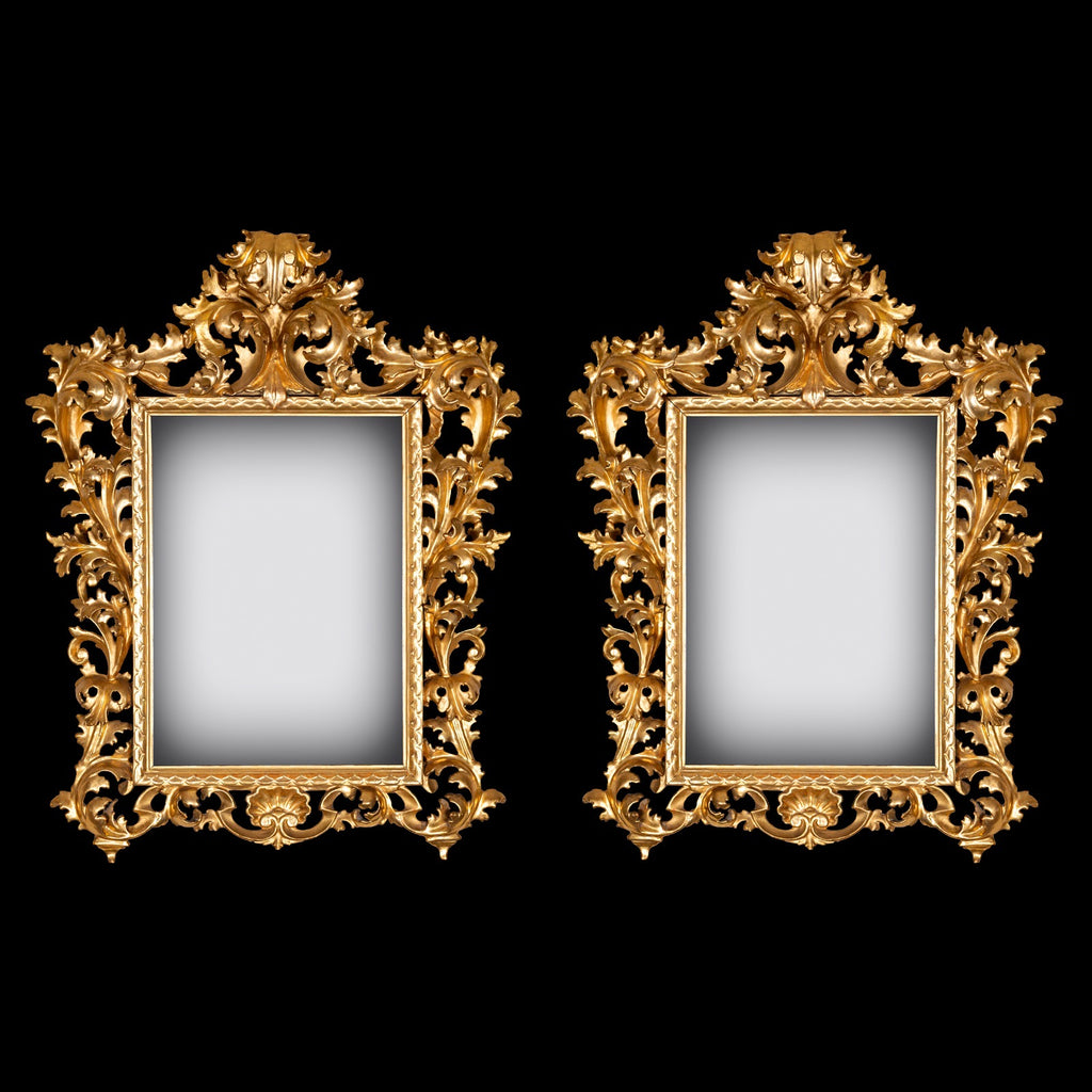 PAIR OF 19TH C. FLORENTINE MIRRORS - REF No. 6022 PAIR OF 19TH C. FLORENTINE MIRRORS - REF No. 6022