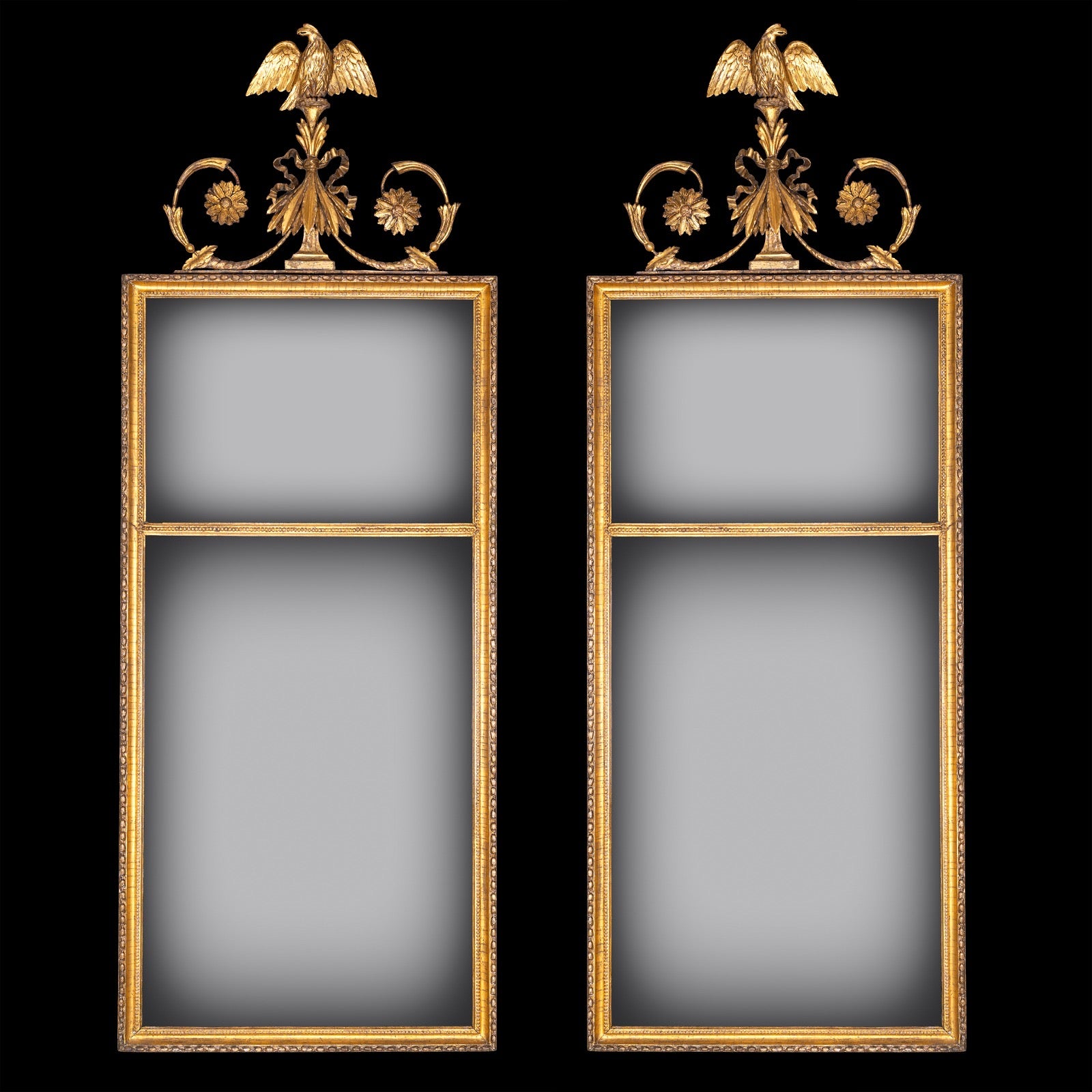 PAIR OF GEORGIAN NEOCLASSICAL PIER MIRRORS - REF No. 6021