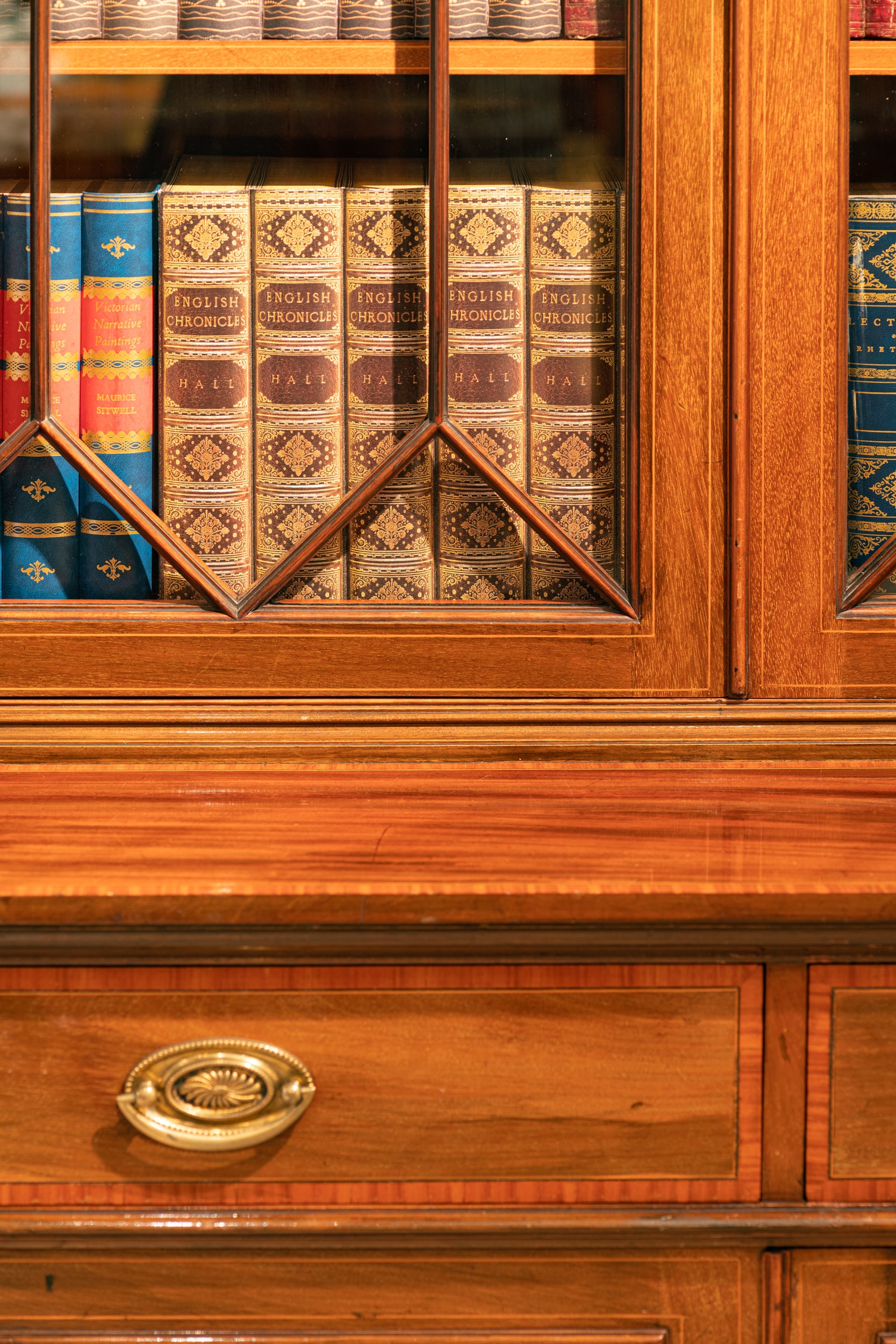 19TH CENTURY BREAKFRONT BOOKCASE BY MAPLE & CO - REF No. 4073