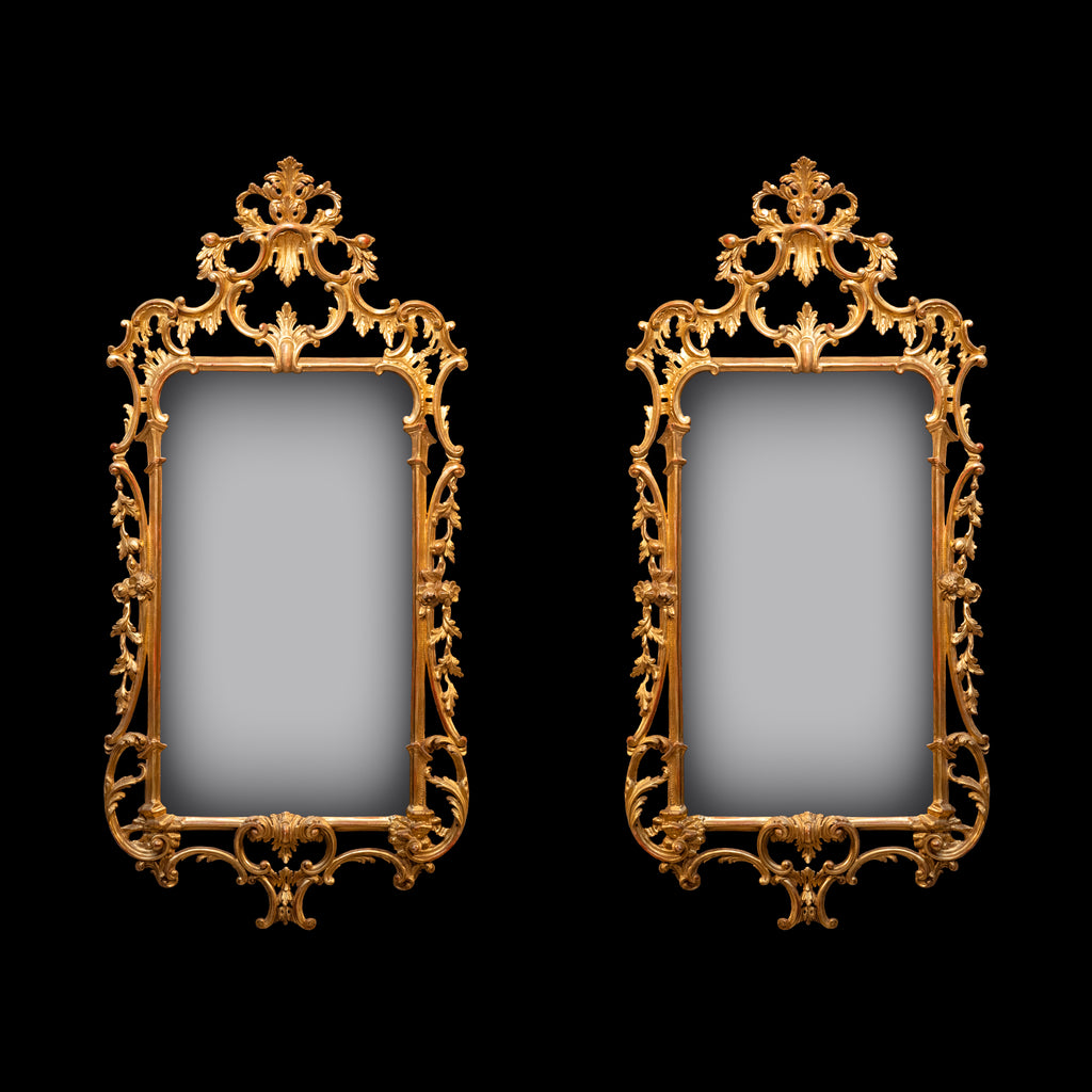 PAIR OF LATE 19TH CENTURY PIER MIRRORS - REF No. 6017 PAIR OF LATE 19TH CENTURY PIER MIRRORS - REF No. 6017