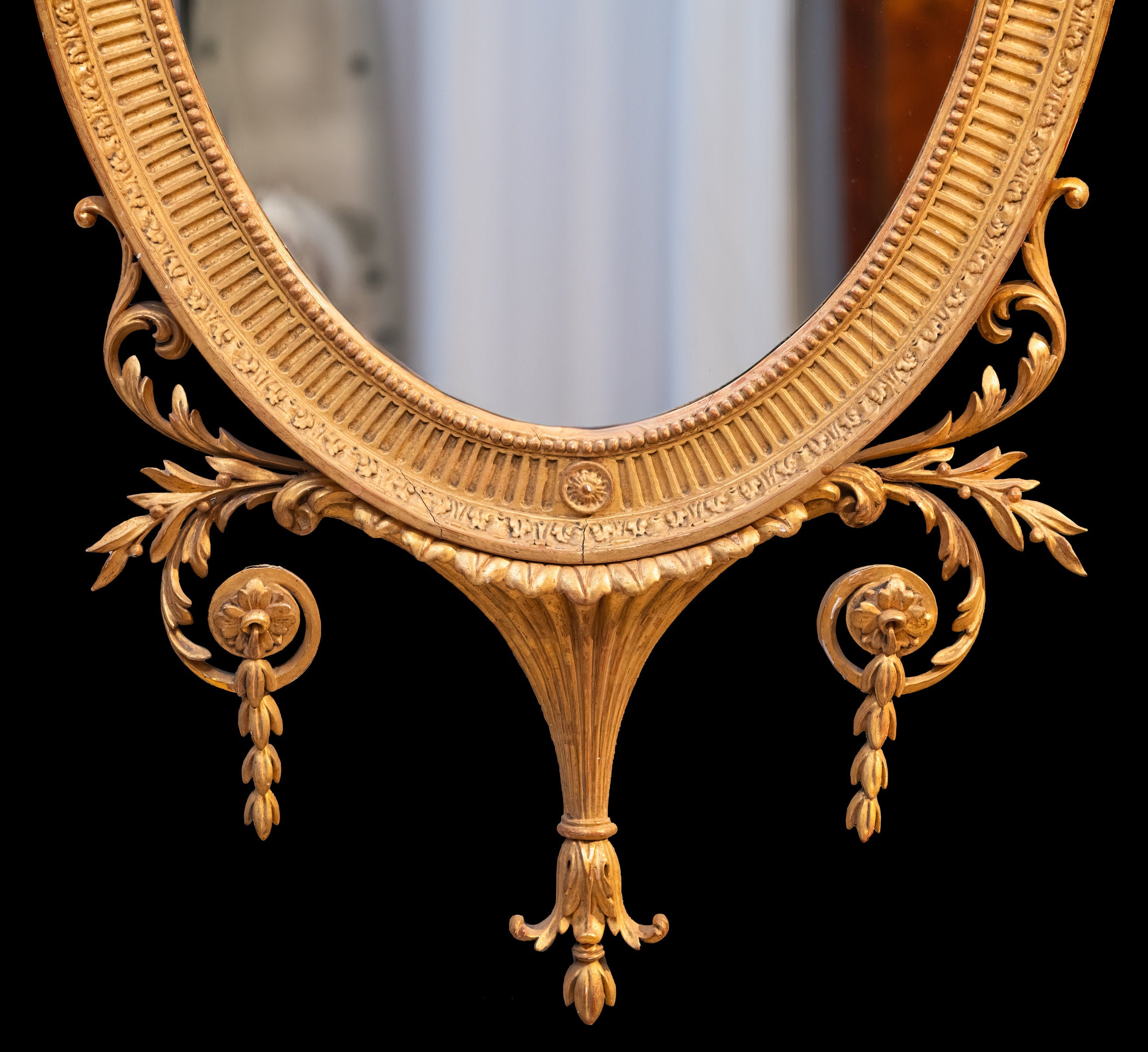 18TH CENTURY PIER / WALL MIRROR IN THE ADAM STYLE - REF No. 6018