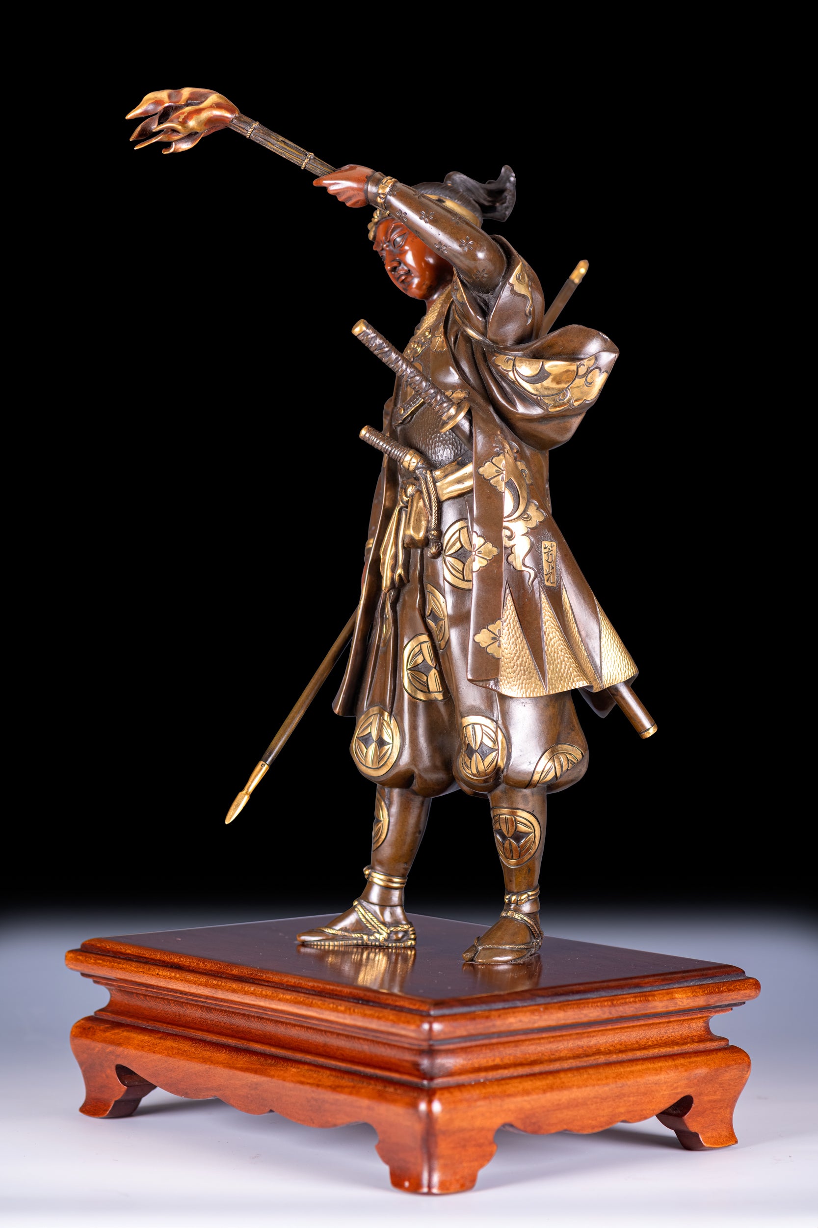 JAPANESE BRONZE SCULPTURE SIGNED YOSHIMITSU  - REF No. 1071