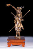 JAPANESE BRONZE SCULPTURE SIGNED YOSHIMITSU  - REF No. 1071