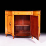 ENGLISH SATINWOOD SIDE CABINET BY MAPLE & CO - REF No. 4081