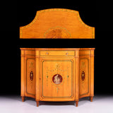 ENGLISH SATINWOOD SIDE CABINET BY MAPLE & CO - REF No. 4081