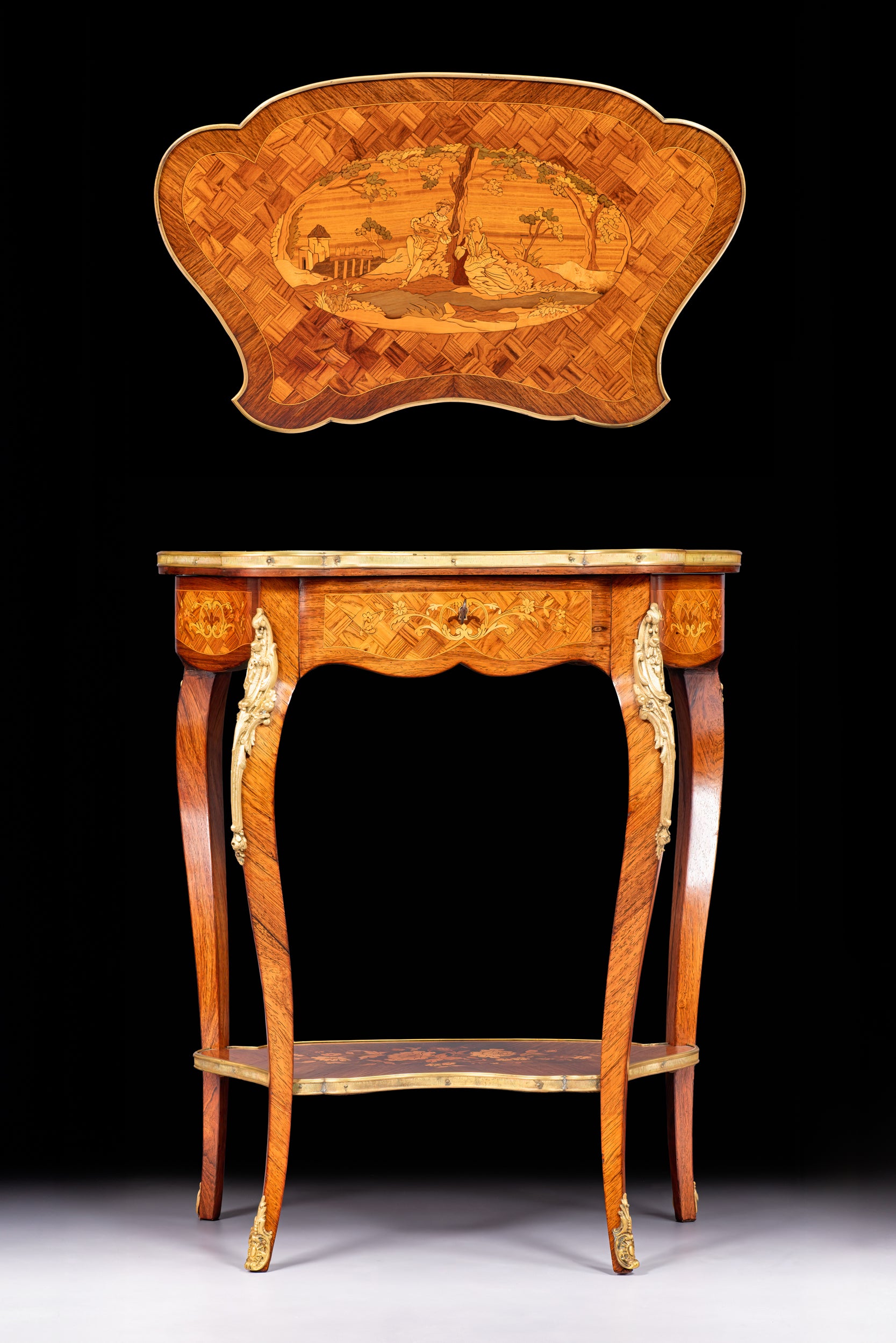 FRENCH KINGWOOD BIJOUTERIE TABLE - REF No. 9069