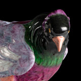 19TH CENTURY MEISSEN PAINTED PORCELAIN MODEL OF A PIGEON - REF No. B1007