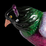 19TH CENTURY MEISSEN PAINTED PORCELAIN MODEL OF A PIGEON - REF No. B1007