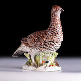 18TH CENTURY FURSTENBERG PORCELAIN MODEL OF A PARTRIDGE - REF No. B1016