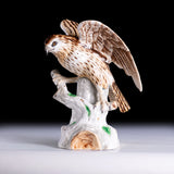 PAIR OF EARLY 20TH CENTURY GERMAN PORCELAIN MODELS OF EAGLES - REF No. B1017