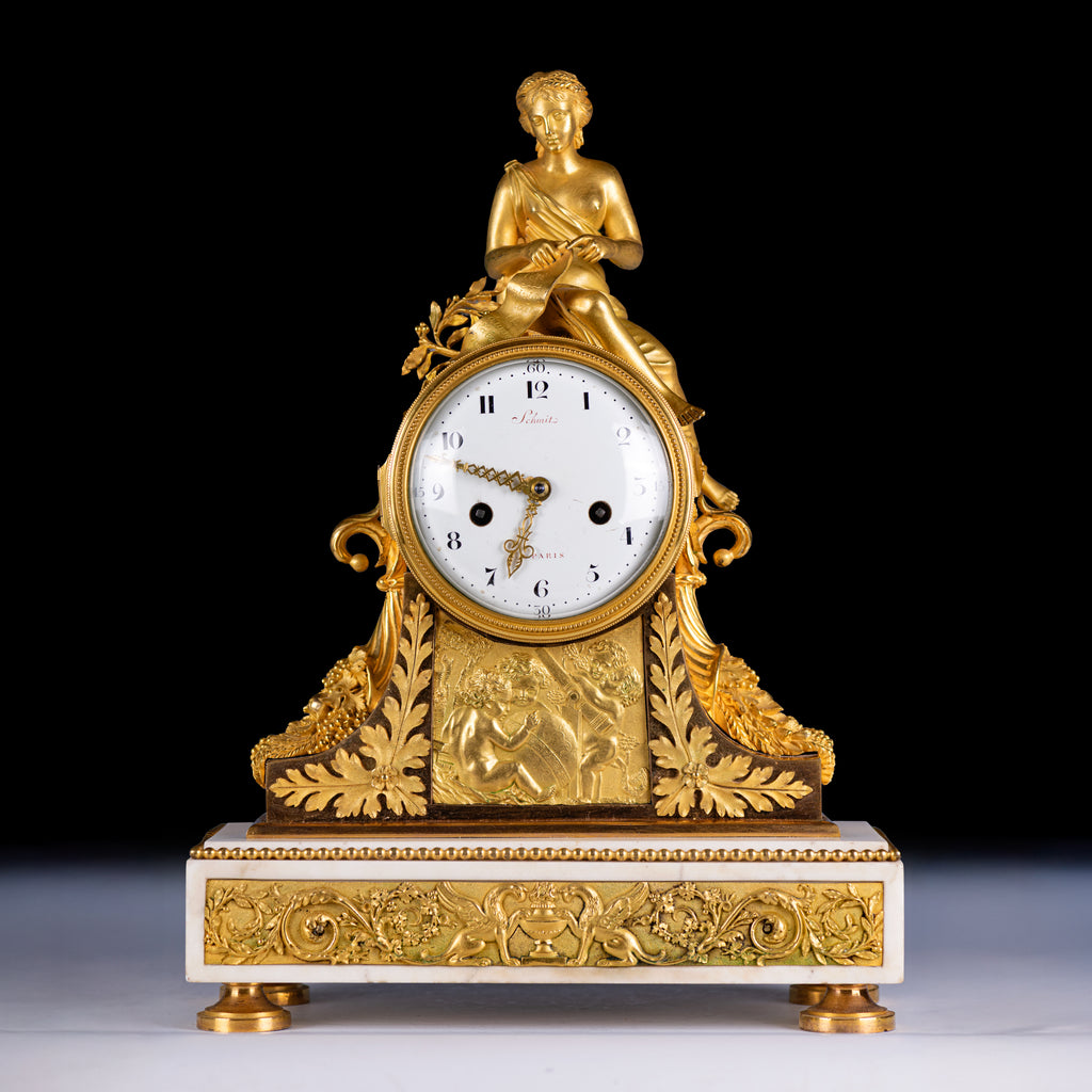 REGENCY MANTLE CLOCK BY  REGENCY MANTLE CLOCK BY "Schmit à Paris" - REF No. 145