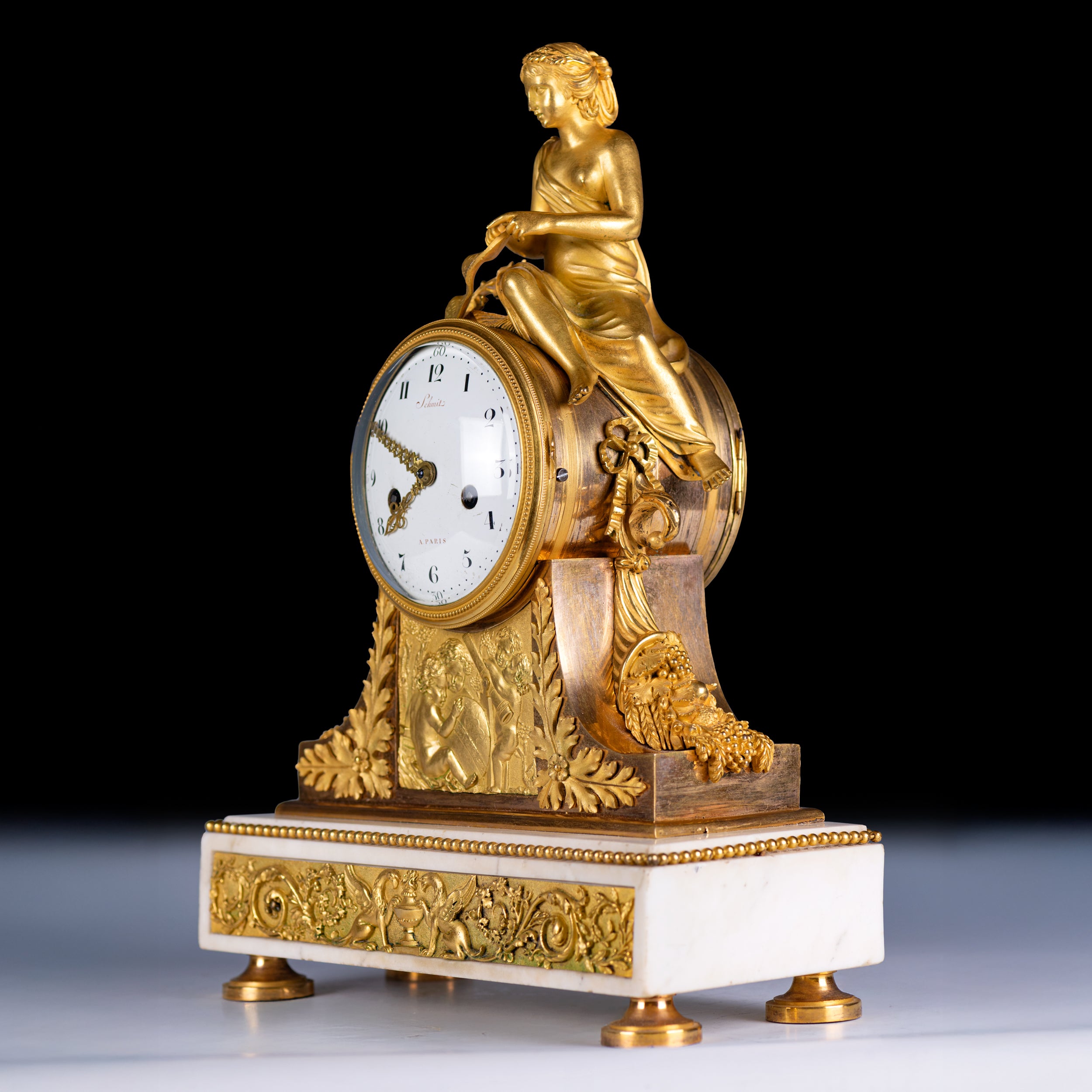 REGENCY MANTLE CLOCK BY "Schmit à Paris" - REF No. 145