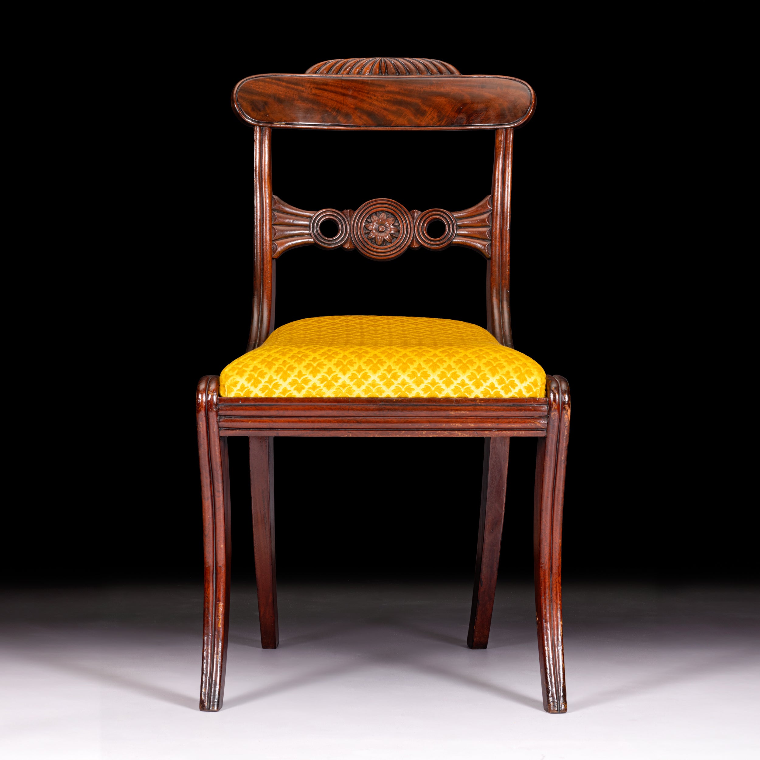 SIX REGENCY MAHOGANY CHAIRS - REF No. 8035