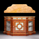 19TH CENTURY SERPENTINE SHAPED CREDENZA - REF No. 4076