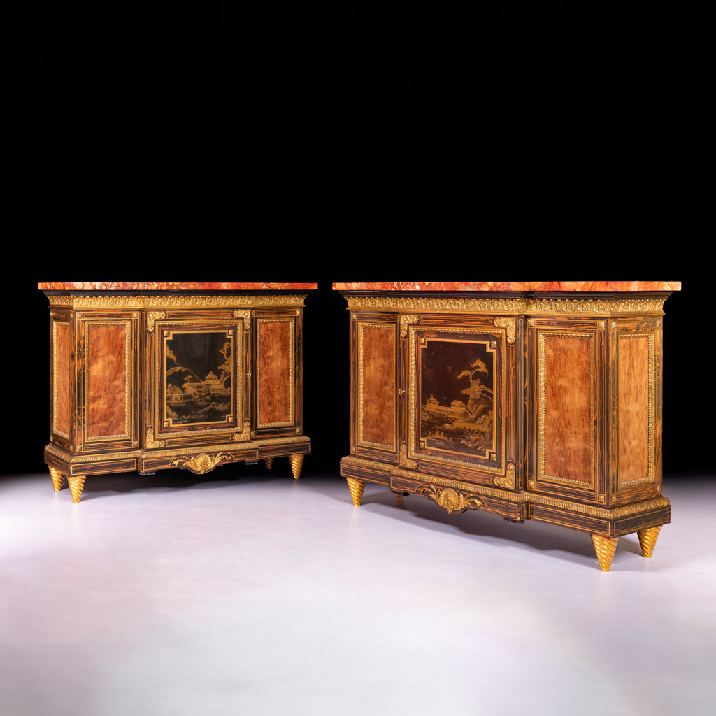 PAIR OF SIDE CABINETS ATTRIBUTED TO GILLOWS OF LANCASTER - REF No. 4072 PAIR OF SIDE CABINETS ATTRIBUTED TO GILLOWS OF LANCASTER - REF No. 4072