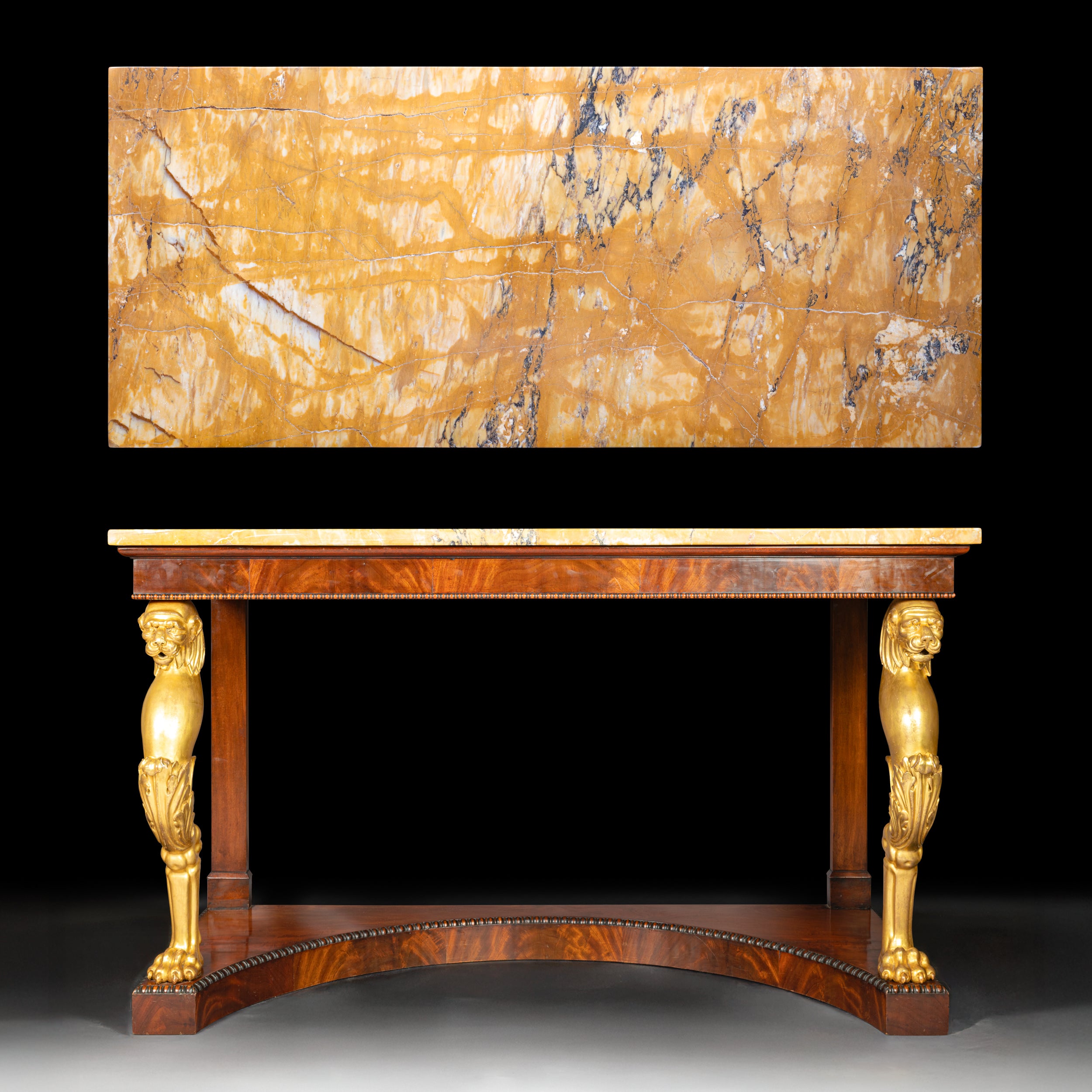 IRISH GEORGE IV MAHOGANY CONSOLE/SIDE TABLE - REF No. 5019