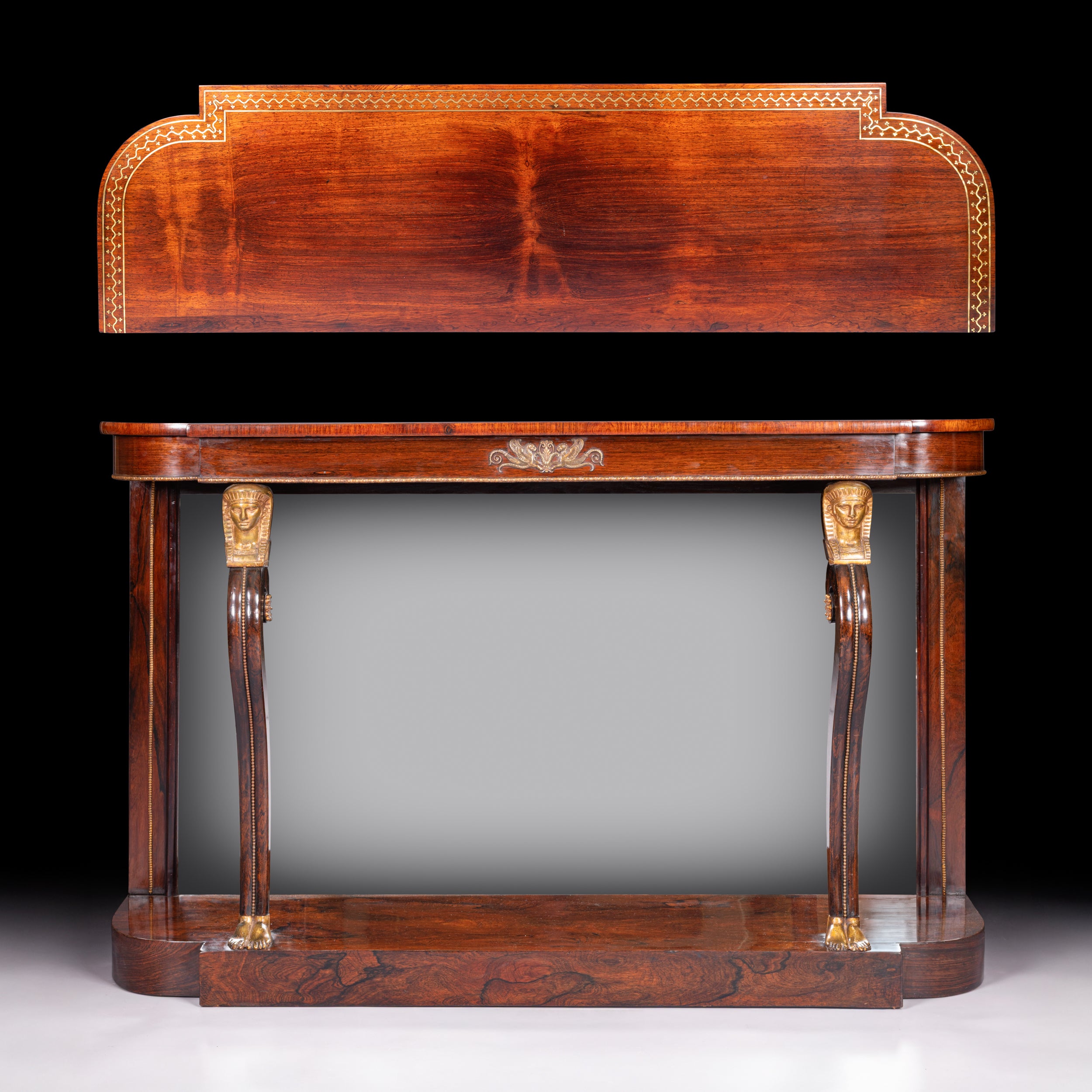 REGENCY CONSOLE TABLE IN THE EGYPTIAN REVIVAL STYLE - REF No. 5017