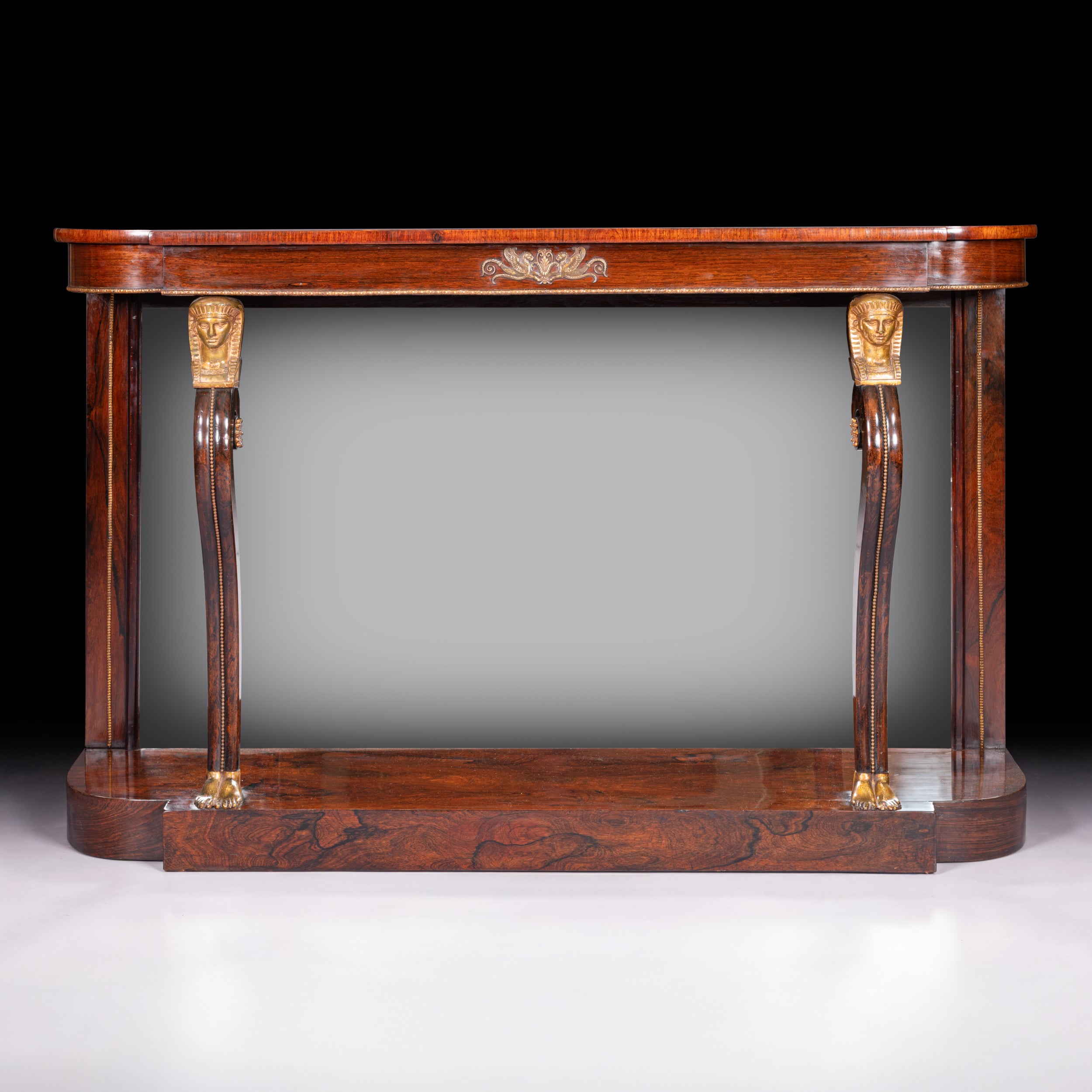 REGENCY CONSOLE TABLE IN THE EGYPTIAN REVIVAL STYLE - REF No. 5017