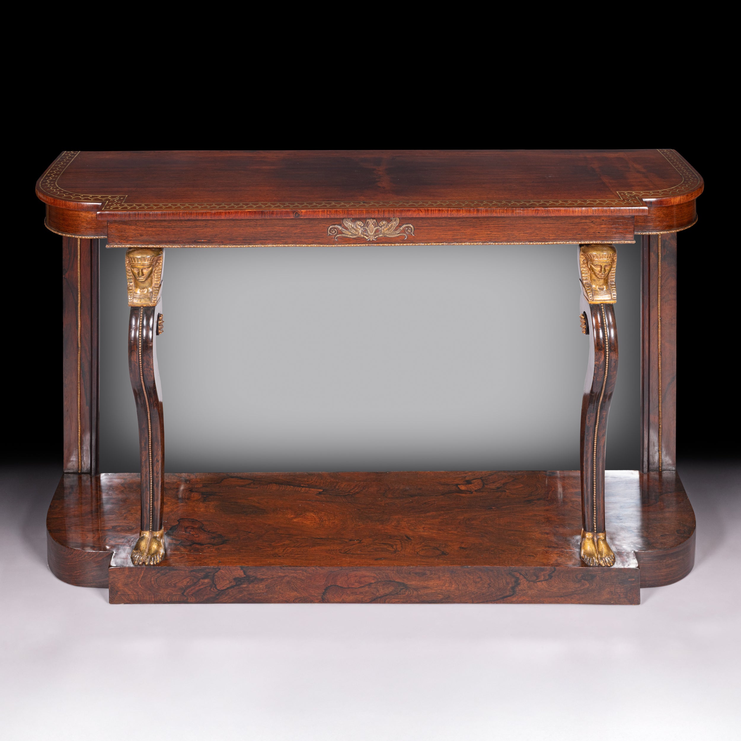 REGENCY CONSOLE TABLE IN THE EGYPTIAN REVIVAL STYLE - REF No. 5017