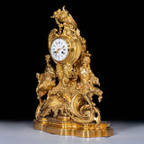 CLOCK GARNITURE BY CH. DRIEU OF PARIS - REF No. 143