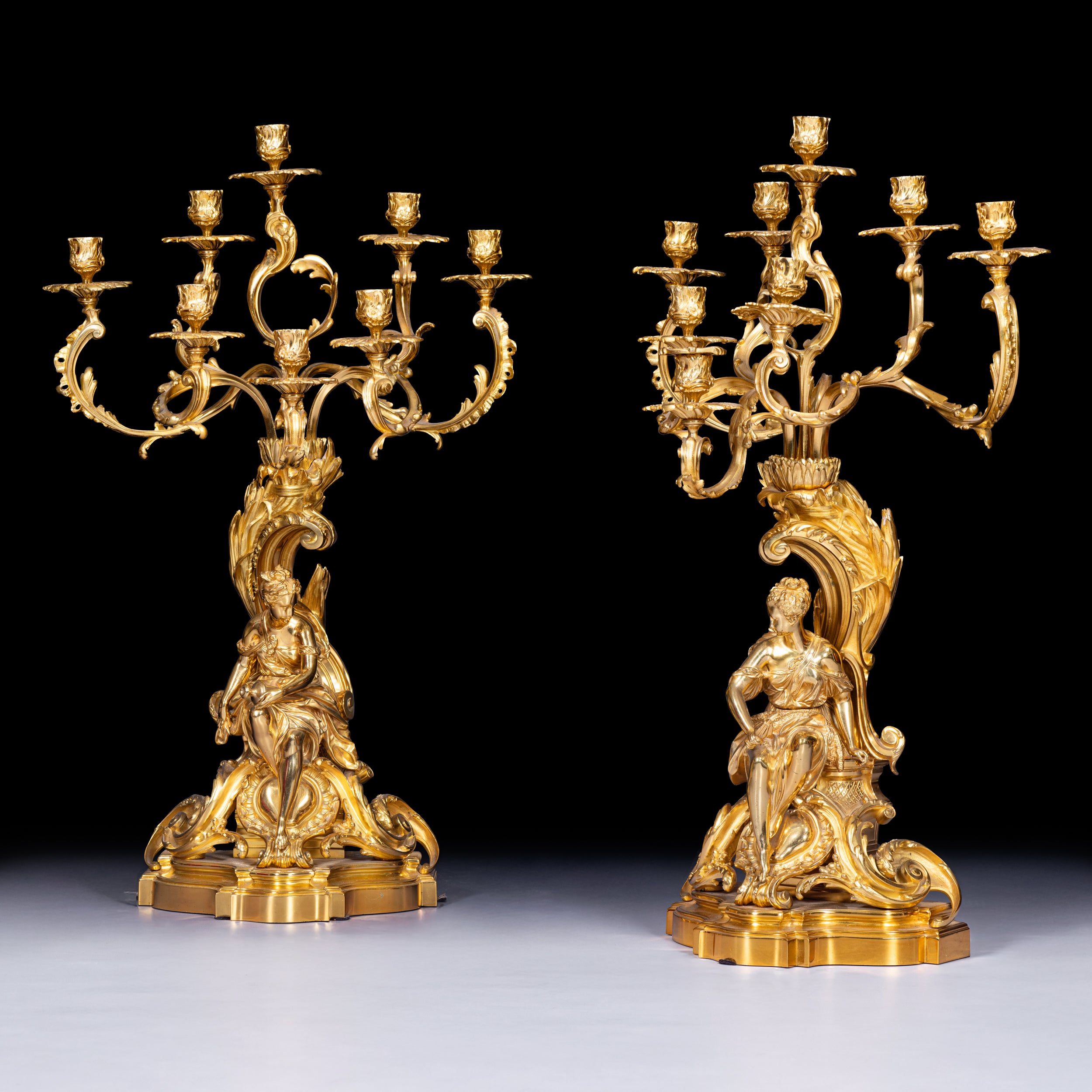CLOCK GARNITURE BY CH. DRIEU OF PARIS - REF No. 143