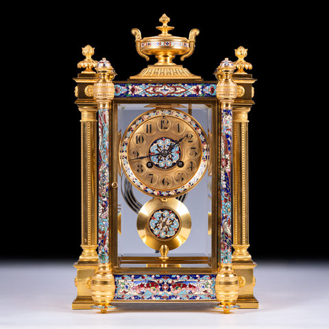 EARLY 19TH CENTURY FRENCH PORTICO CLOCK - REF No. 146