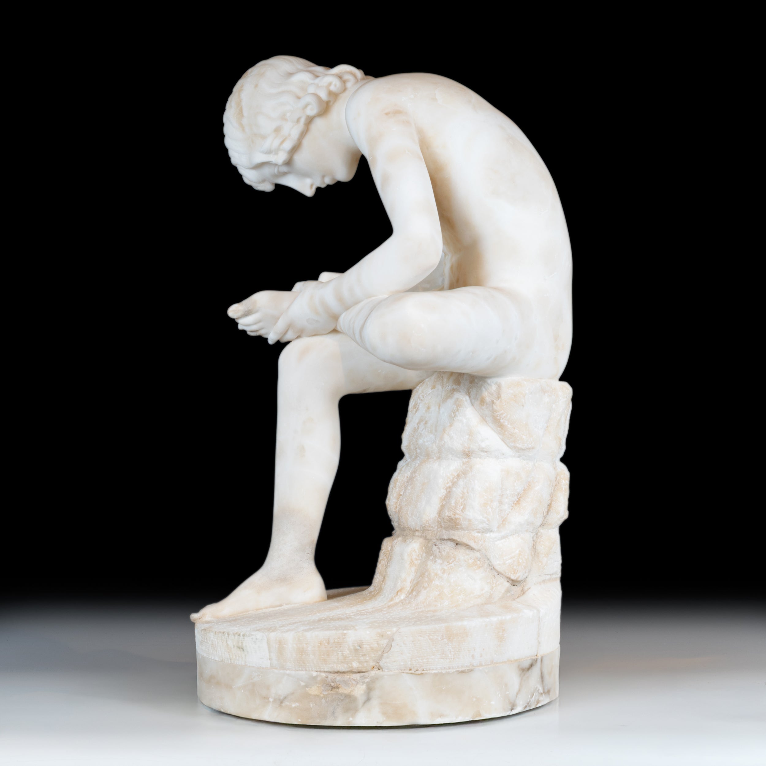 19TH CENTURY FIGURE OF THE SPINARIO - REF No. 1077
