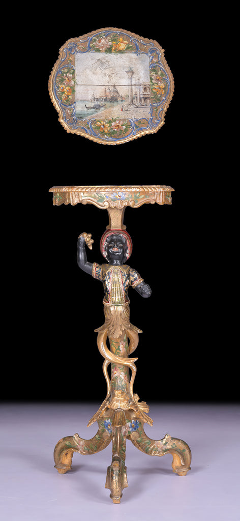 19TH CENTURY BLACKAMOOR TORCHERE -REF No. 183