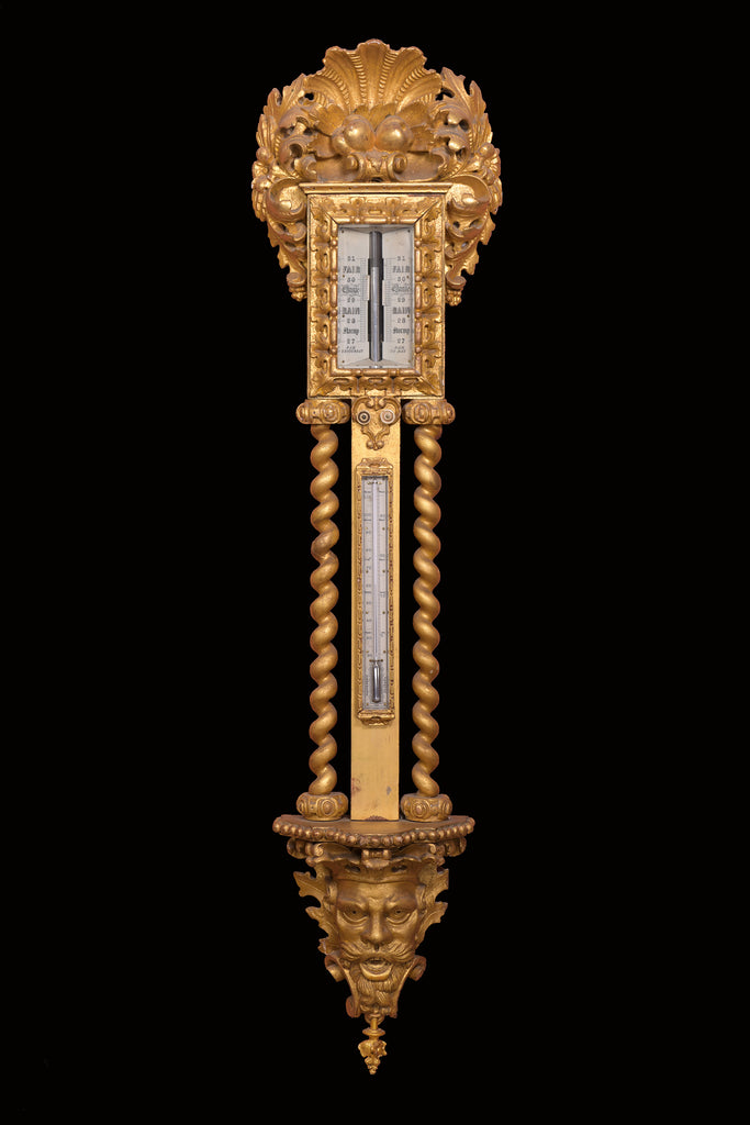 19TH  CENTURY IRISH GILTWOOD BAROMETER - REF No. 129