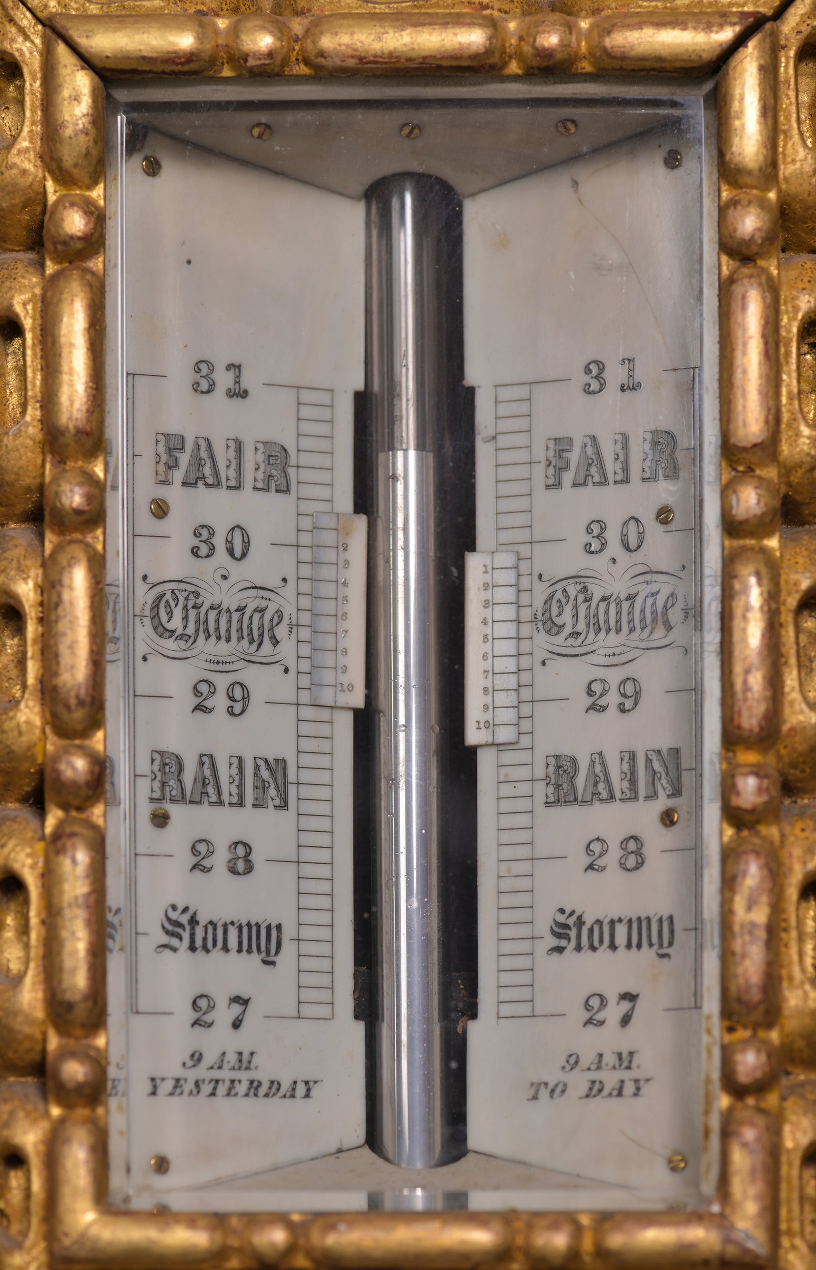 19TH  CENTURY IRISH GILTWOOD BAROMETER - REF No. 129