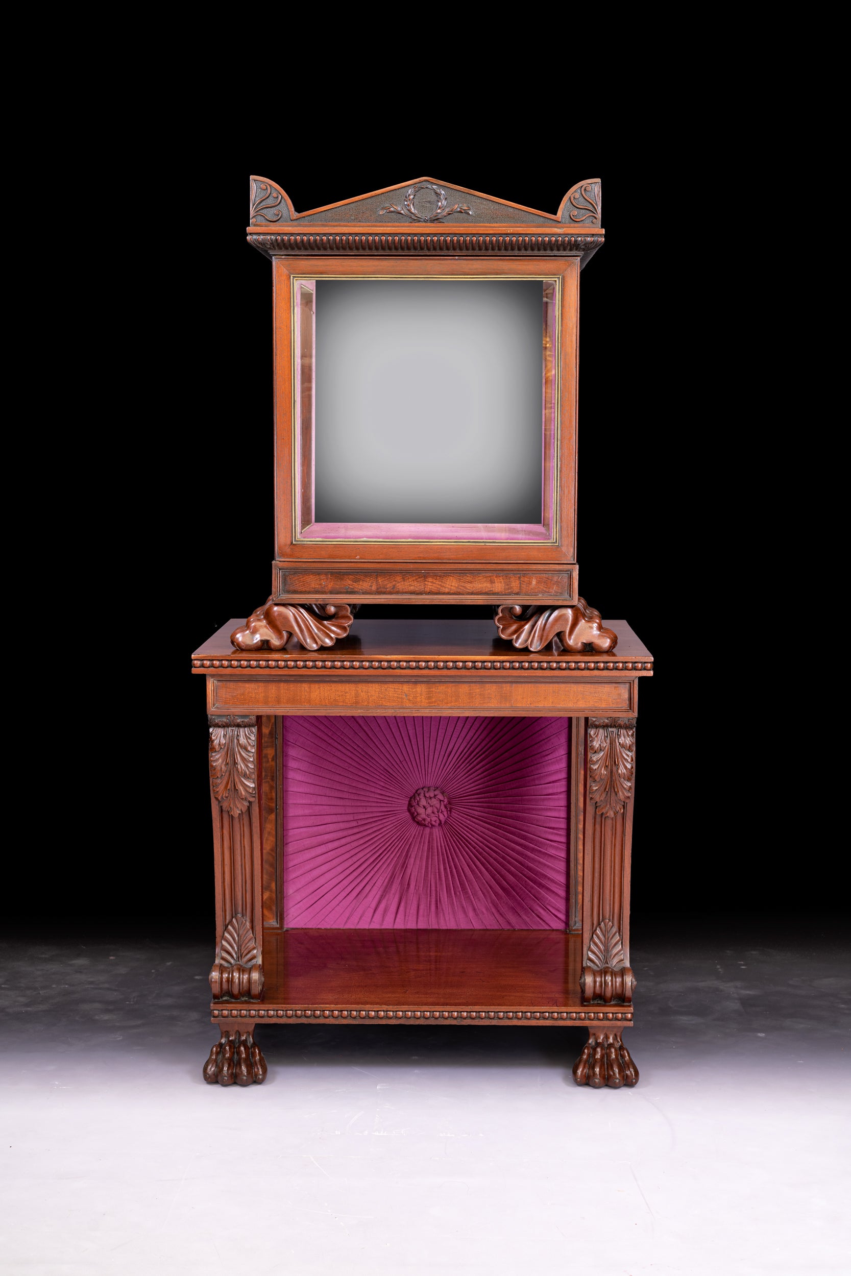 IRISH REGENCY DISPLAY CABINET BY GILLINGTONS - REF No. 4069