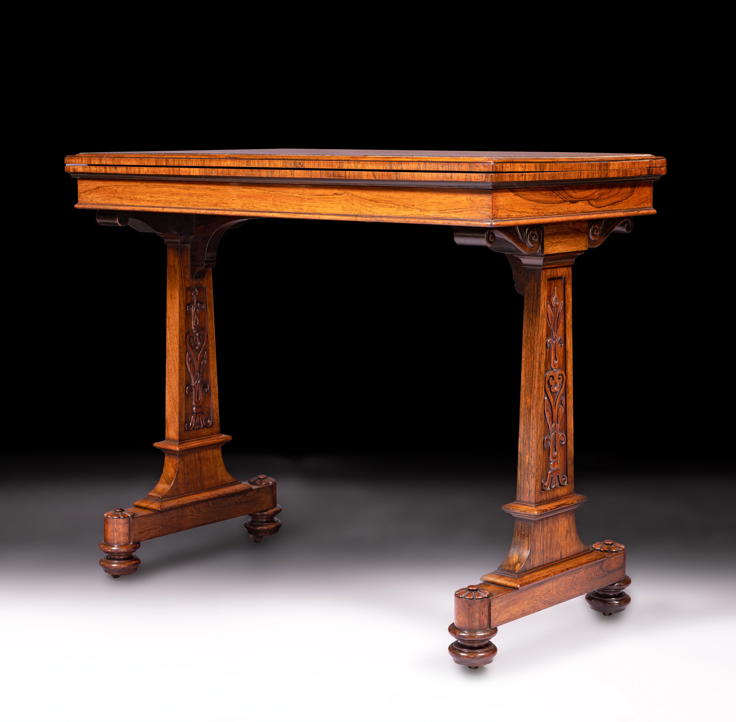 ENGLISH REGENCY GAMES TABLE BY T & G SEDDON - REF No. 9014