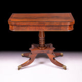 PAIR OF IRISH REGENCY CARD TABLES - REF No. 9015