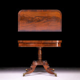 PAIR OF IRISH REGENCY CARD TABLES - REF No. 9015