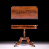 PAIR OF IRISH REGENCY CARD TABLES - REF No. 9015