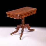 PAIR OF IRISH REGENCY CARD TABLES - REF No. 9015