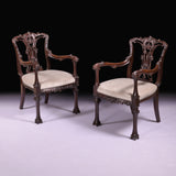 PAIR OF 19TH CENTURY ARMCHAIRS - REF No. 8030