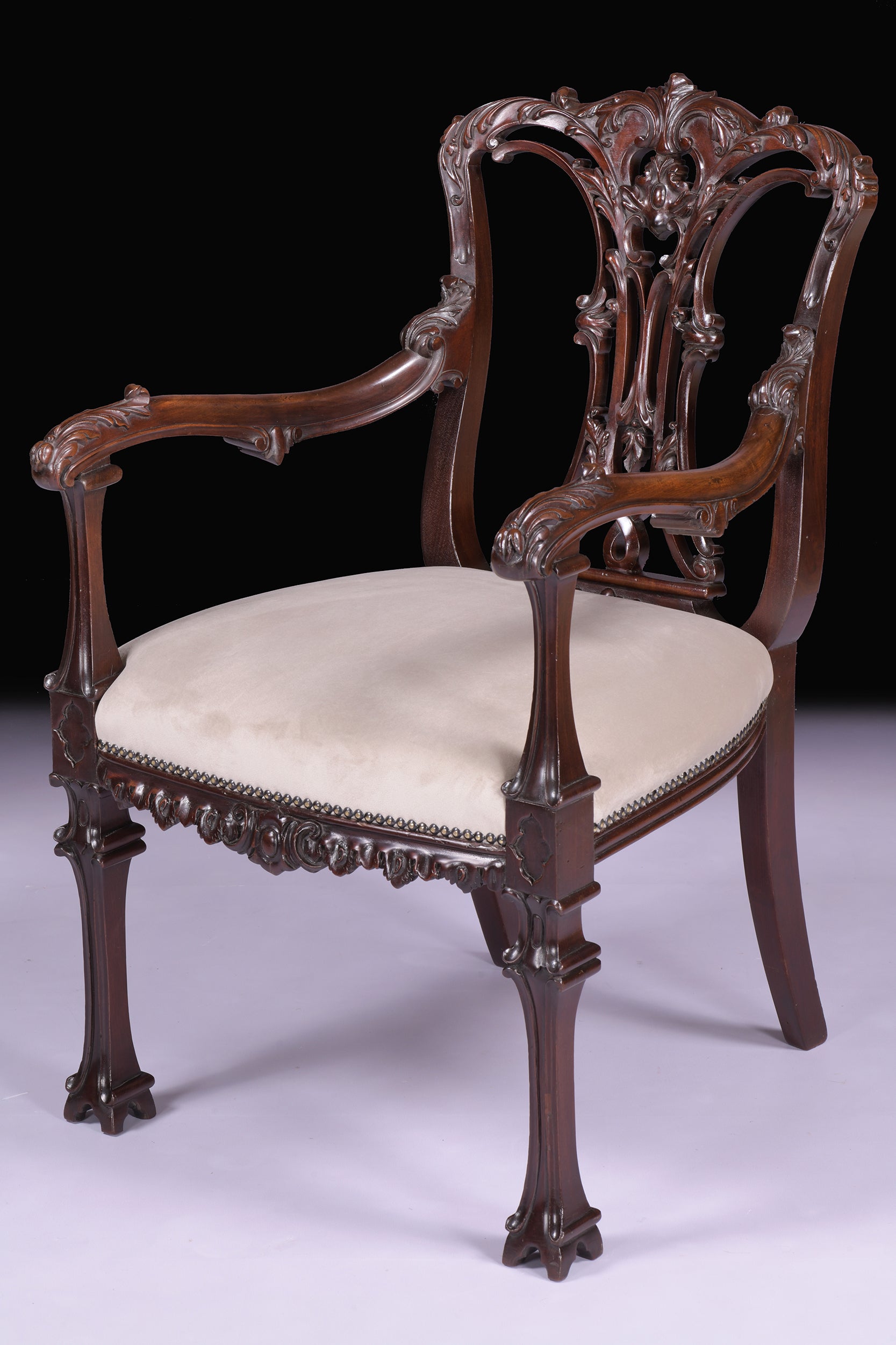 PAIR OF 19TH CENTURY ARMCHAIRS - REF No. 8030