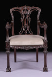 PAIR OF 19TH CENTURY ARMCHAIRS - REF No. 8030