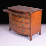 GEORGIAN MAHOGANY BOW FRONT CHEST - REF No. 182