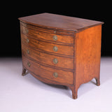 GEORGIAN MAHOGANY BOW FRONT CHEST - REF No. 182