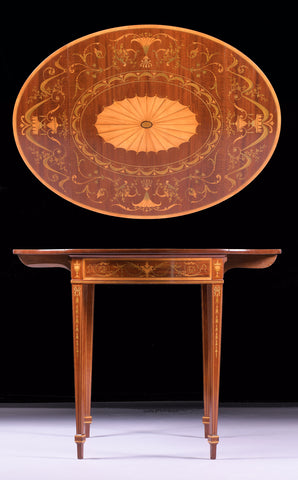19TH CENTURY KIDNEY SHAPED TABLE - REF No. 9066