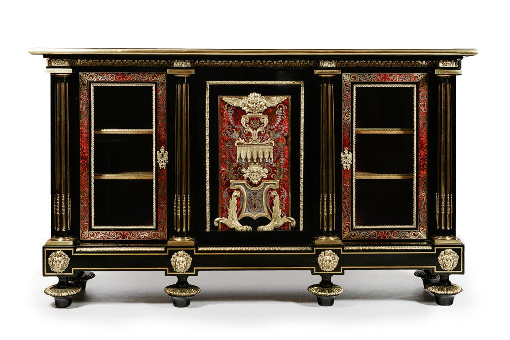 AN IMPORTANT PAIR 19TH CENTURY BOULLE CABINET - REF No. 4023