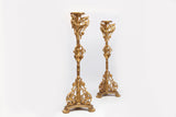 PAIR OF ITALIAN CARVED GILTWOOD TORCHERES - REF No. 1002