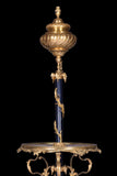 A FINE FRENCH ORMOLU TELESCOPIC STANDARD LAMP - REF No. 1014