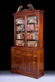 IRISH GEORGE III SECRETAIRE BOOKCASE - REF No. 4066