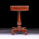 A FINE REGENCY CARD TABLE STAMPED GILLOWS - REF No. 9010
