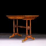 REGENCY WALNUT WRITING TABLE ATTRIBUTED TO HOLLAND & SONS  - REF No. 3013