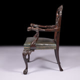 PAIR OF 19TH CENTURY IRISH ARMCHAIRS - REF No. 8012