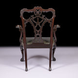 PAIR OF 19TH CENTURY IRISH ARMCHAIRS - REF No. 8012